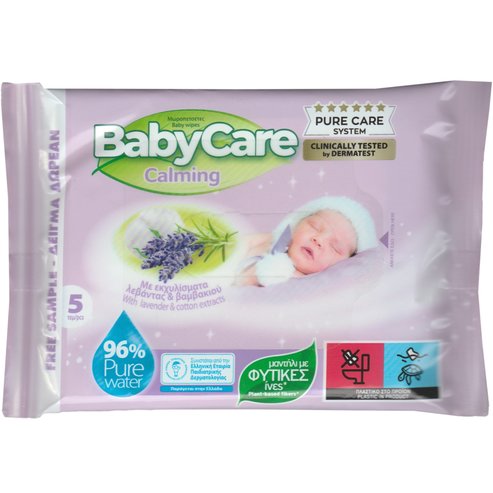 BabyCare кожа Calming Pure Water Baby Wipes 5 бр