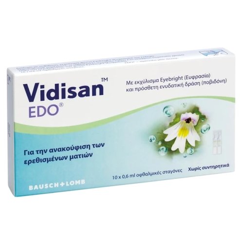 Bausch & Lomb Vidisan EDO Eye Drops Eyebright 10x0.6ml