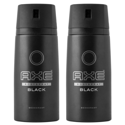 Axe Black Body Spray Дезодорант 2x150ml 1+1 Подарък​