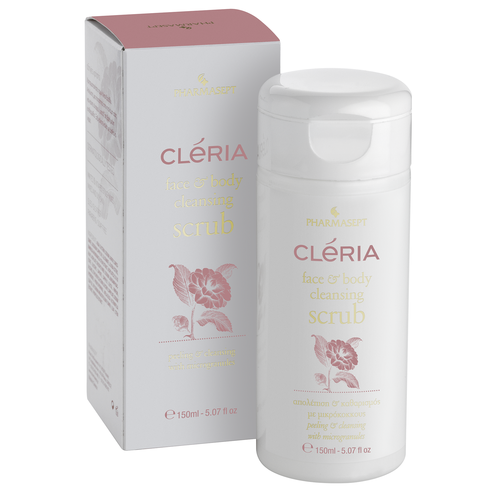 PHARMASEPT CLERIA FACE & BODY CLEANSING SCRUB Дълбоко почистване и ексфолиране150ml