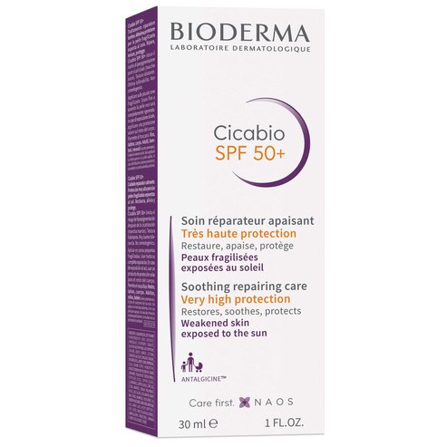 Bioderma Cicabio Soin Reparateur SPF50+ Крем против слънце за лице и тяло 30ml