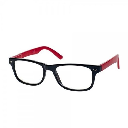 Eyelead Унисекс очила за четене с червена черна костна рамка E148