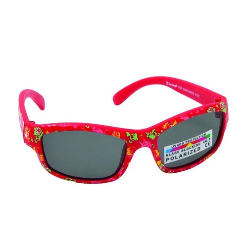 Eyelead Бебешки слънчеви очила с червена рамка и дизайн K1007