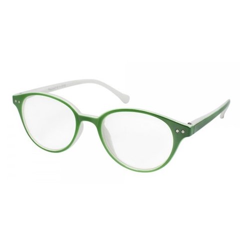 Eyelead Унисекс очила за четене Цвят зелен - бял, с костна рамка E173