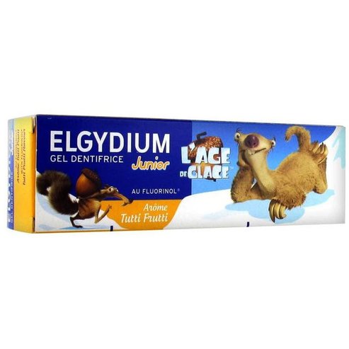 Elgydium Kids Toothpaste Ice Age Tutti Frutti Детска гел паста за зъби Tutti Frutti 7-12 години 50ml