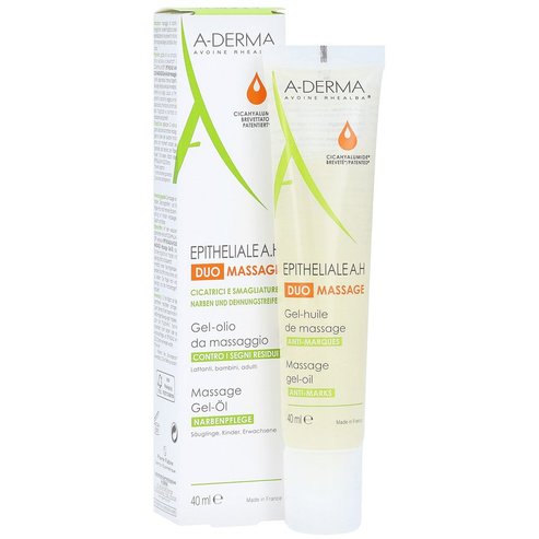 A-Derma Epitheliale A.H Duo Massage Gel - Huile Ελαιώδες Ζελ για Μασάζ Κατά των Ουλών & Ραγάδων του Δέρματος 40ml