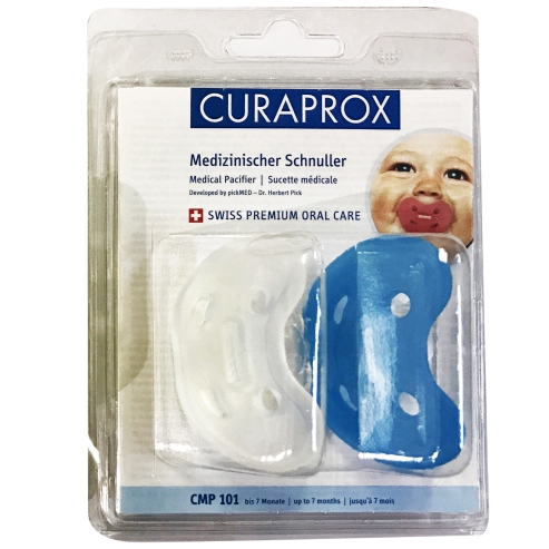 Curaprox CMP 101 Medical Pacifiere Медицинска залъгалка до 7 месеца 2 броя