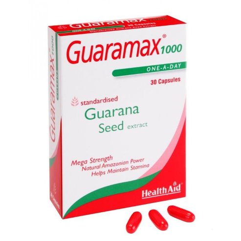 Health Aid Guaramax 1000 30 капсули  Гуарана