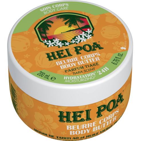 Hei Poa Body Butter Tiare -Хидратация и подхранване на кожата с кокосово мляко 200ml