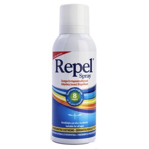 Uni-Pharma Repel Spray Спрей против насекоми без мирис с хиалурон 100ml