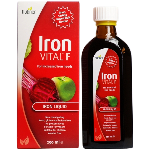Hubner Iron Vital F For Increased Iron Needs Хранителна добавка с желязо и витамин С 250ml