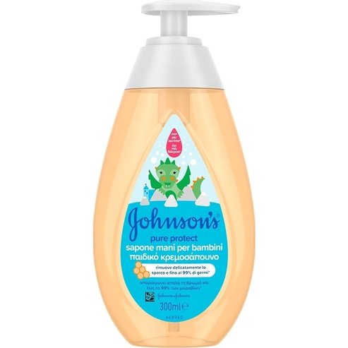 Johnson\'s Kids Pure Protect Бебешки крем сапун, който защитава чувствителната кожа 300ml