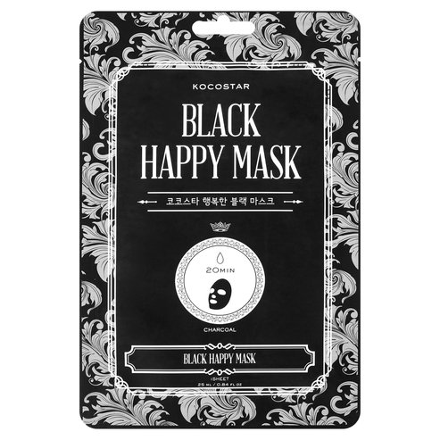 Vican Kocostar Black Happy Face Mask 1 бр
