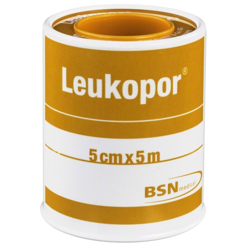 Leukopor Самозалепваща се хипоалергенна бандажна лента 5cm x 5m
