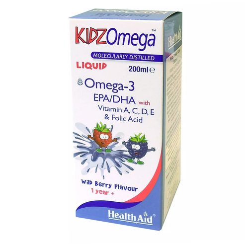 Health Aid Kidz Omega -Liquid -Wildberry Правилно развитиена организма 200ml