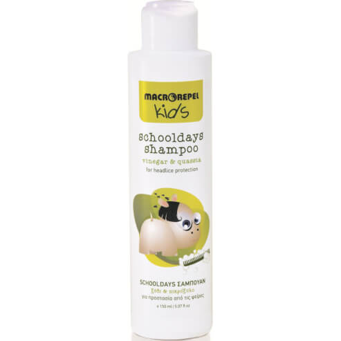 Macrovita Macrorepel Kids Schooldays Shampoo Защитен шампоан против въшки с оцет и квасия 150ml
