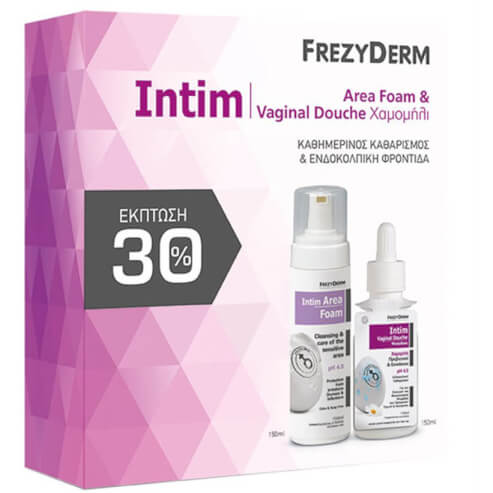 Frezyderm Интимен пакет за почистване на деликантните зони 150ml и Вагинален душ гел pH 4.5 150ml