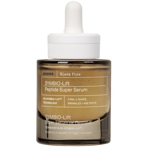 Korres Black Pine Symbio-Lift Peptide Super Serum Черен Бор Стягащ Серум за Лице с Пептиди, против Бръчки, Петна & за Контура на Лицето 30ml