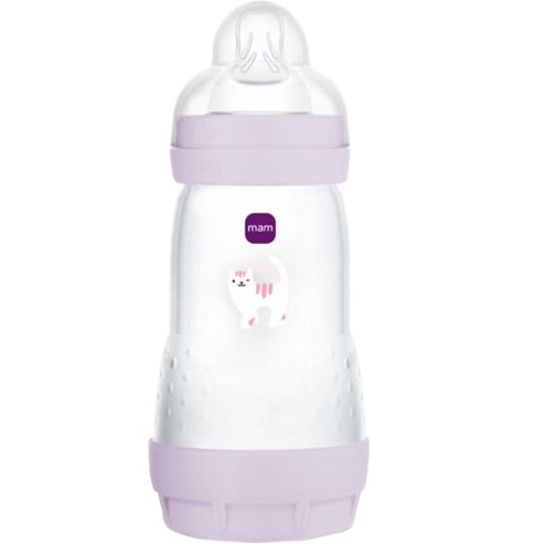 Mam Easy Start Anti-Colic Plastic Bootle 2m+, 260ml, Код 351SGc - Лилаво