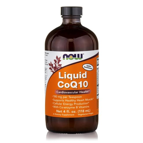 Now Foods CoQ10 Liquid Orange Flavor 100mg Хранителна добавка Коензим Q10 в течна форма с вкус на портокал 118ml