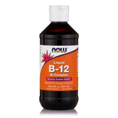 Now Foods Liquid B12 Complex Vegetarian Хранителна добавка, течен витамин В-12 за здравето на нервната система 237ml