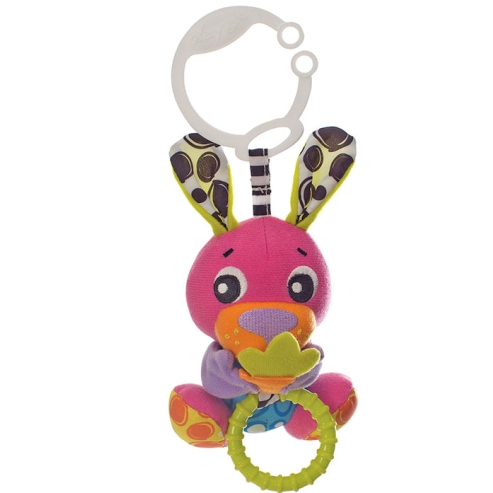Playgro - Peek-A-Boo Wiggling Bunny- Висяща играчка с вибрация 0m+