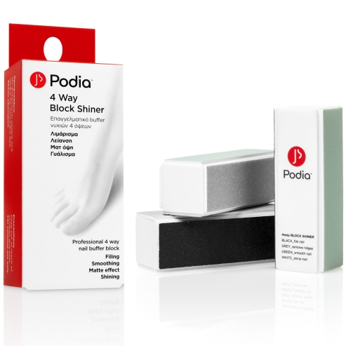 Podia 4 Way Block Shiner Професионален 4-странен буфер за нокти 1 брой