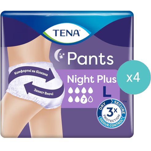 Tena Pants Plus Night Unisex 48 бр - Large 100-135cm