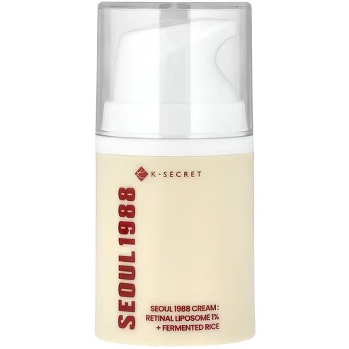 K-Secret Seoul 1988 Retinal Liposome 1% & Fermented Rice Face Cream Антиейдж крем за лице, който намалява появата на фини линии и бръчки и подобрява еластичността и стегнатостта на кожата, с ретинал и филтрат от ферментирал ориз 50ml