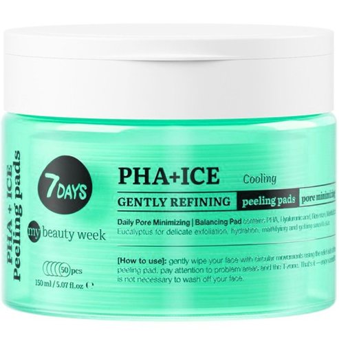 7DAYS Exfoliating Peeling Pads PHA & Ice 50 броя