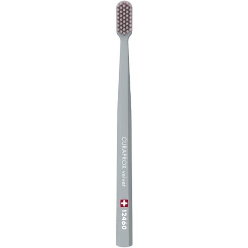 Curaprox CS 12460 Velvet Toothbrush 1 брой - Сиво / Нежно розово