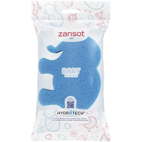 Zansot Baby 6 Months Sponge 1 брой - Синьо слонче