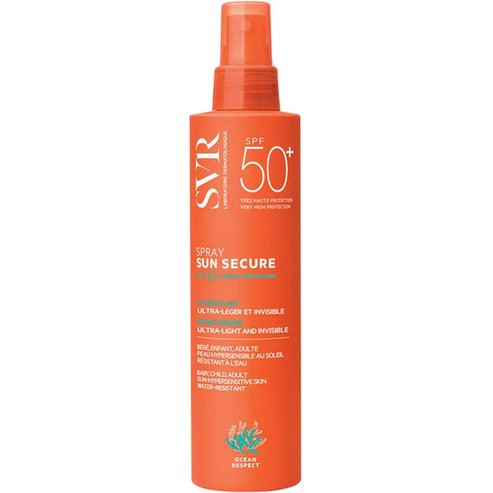 SVR Sun Secure Spf50+ Moisturising Ultra Light & Invisible Spray Хидратиращ слънцезащитен спрей с много висока защита за лице и тяло 200ml