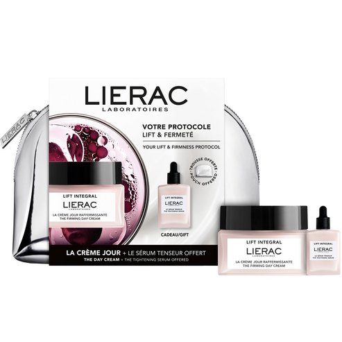 Lierac Promo Lift Integral The Firming Day Cream 50ml & Подарък The Tightening Serum 15ml & Несесер 1 брой