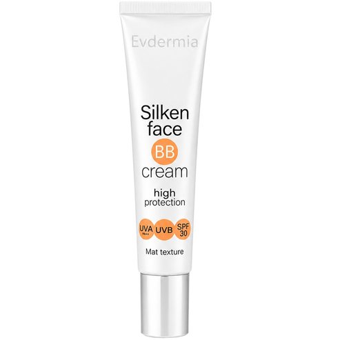 Evdermia Silken Face BB Cream High Protection Spf30 Mat Texture 50ml