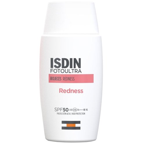 Isdin Fotoultra Redness SPF50 Слънцезащитен крем за лице с висока защита за чувствителна кожа, който коригира признаците на зачервяване 50ml