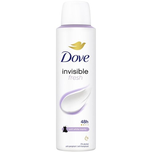 Dove Invisible Fresh 48h Anti Perspirant & Traspirant Spray Дамски антиперспирантен дезодорант спрей с 48-часова защита 150ml