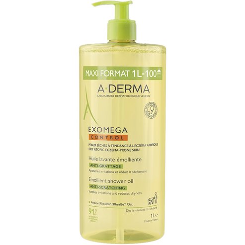 A-Derma Exomega Control Emollient Anti-Scratching Shower Oil 1000ml
