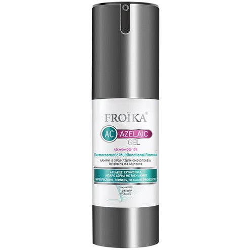 Froika AC Azelaic Gel Dermocosmetic Multifunctional Formula for Intense Imperfections, Redness & Acne - Prone Skin 30ml