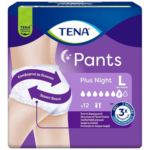 Tena Pants Plus Night Unisex 12 броя - Large 100-135cm