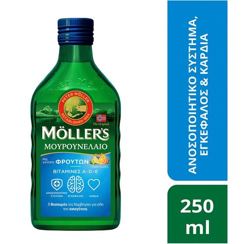 Moller\'s Cod Liver Oil Tutti Frutti 250ml