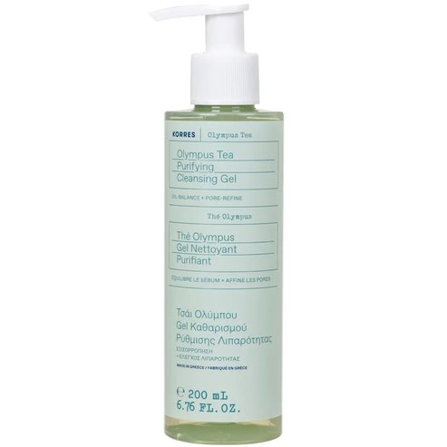 Korres Olympus Tea Purifying Cleansing Gel Почистващ Гел за Лице за Регулиране на Омазняването 200ml