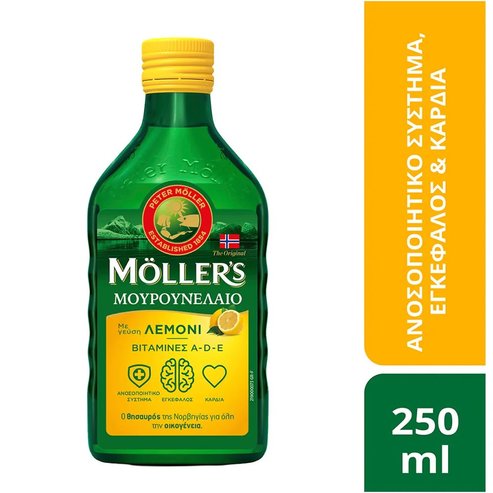 Moller\'s Cod Liver Oil Lemon 250ml