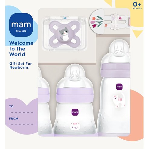 Mam Promo Welcome to the World Newborn Gift Set 0m+ 1 брой - Лилаво
