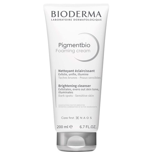 Bioderma Pigmentbio Foaming Cream Ексфолиращ почистващ крем за изсветляване на тъмни петна 200ml