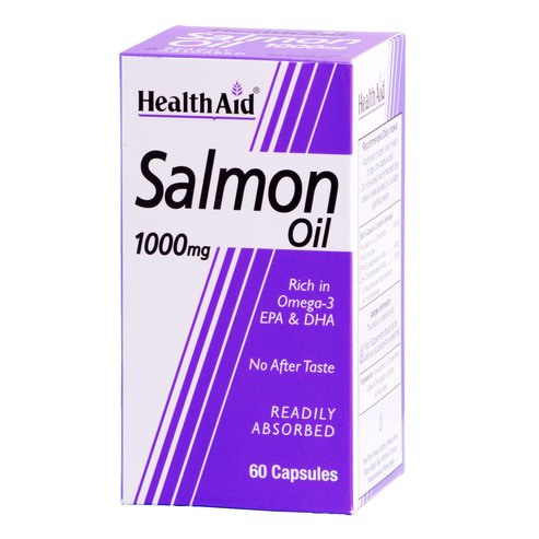 Health Aid Salmon Oil Freshwater 1000Mg Сърдечно-съдова и кръвоносна защита 60 таблетки