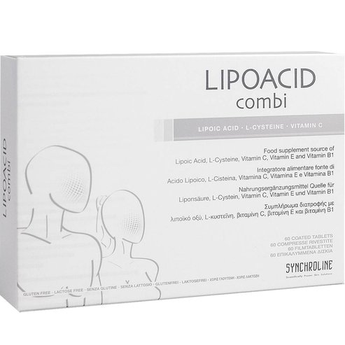 Synchroline Lipoacid Combi Хранителна добавка, която е пълна защита на тялото от свободните корени 60 tabs