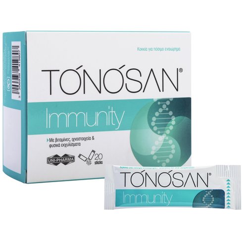 Tonosan Immunity Food Supplement with Honey & Lemon Flavor 20 Сашета
