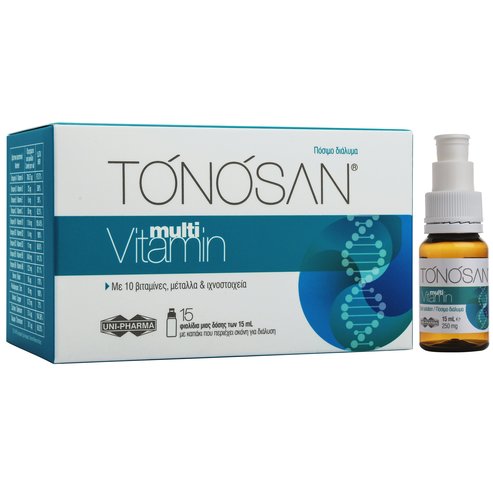 Tonosan Multi Vitamin Food Supplement with Fruity Flavor 15x7ml