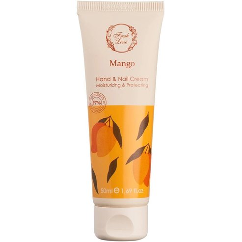 Fresh Line Mango Moisturizing & Protecting Hand & Nail Cream Хидратиращ, защитен крем за ръце & нокти с лека текстура, натурална формула с манго 50ml